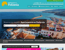 Tablet Screenshot of apartamentosenpeniscola.com